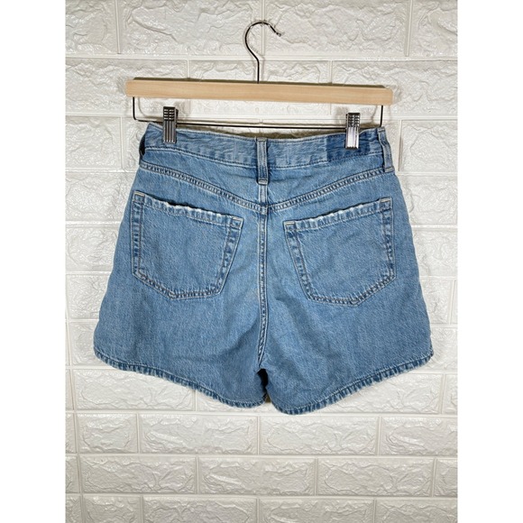 Hollister Ultra High Rise 70s Denim Shorts Size 25 Blue Jean - Picture 4 of 11